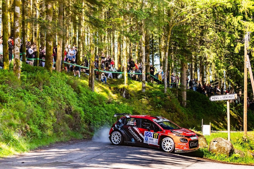 De fleste sving blev skåret i det franske rally, som foregik i bl.a. et skovområde i Alsace-området.
(Foto: Quentin Ribaud Photographie)